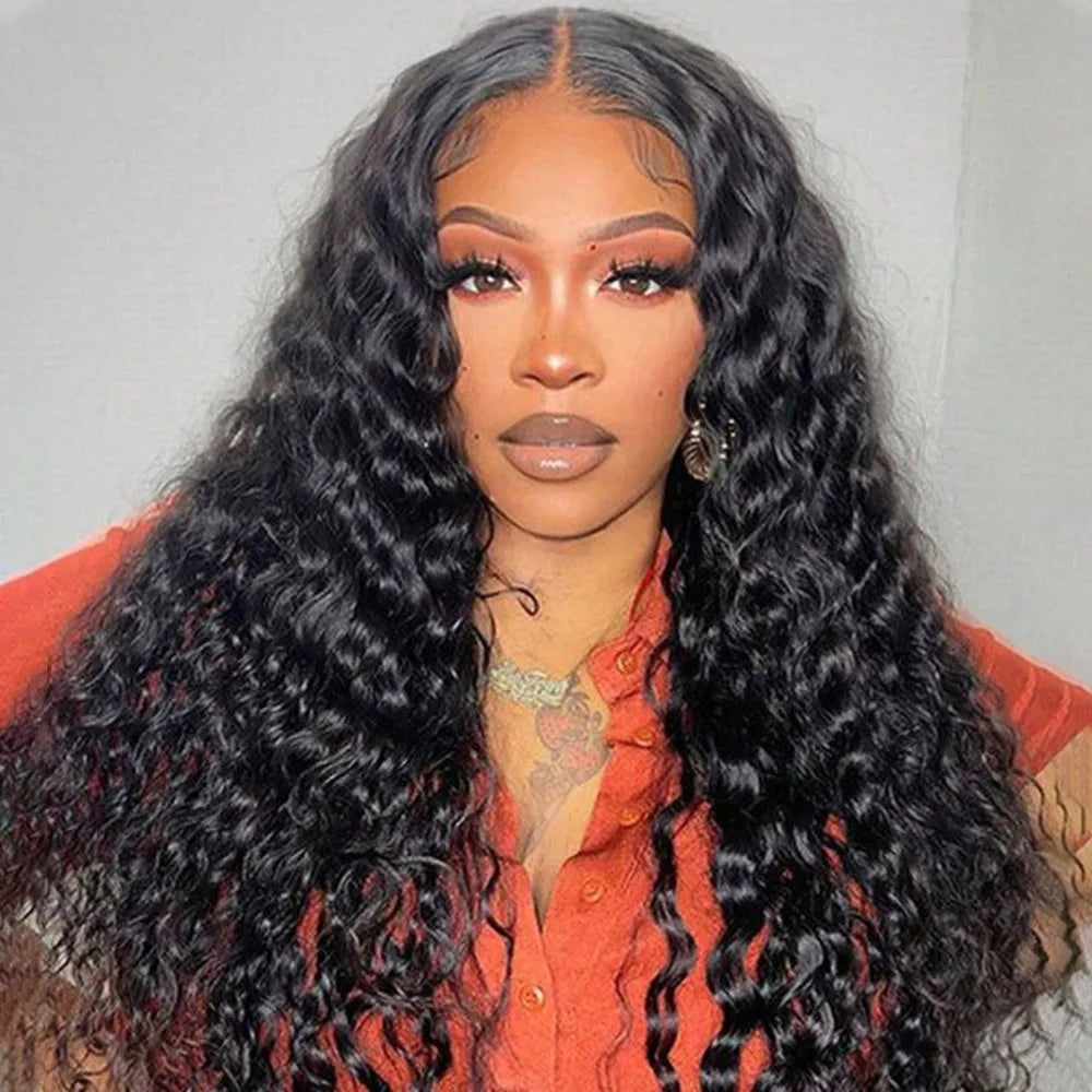 250 Density Lace Front Wig Human Hair 13x4 Jerry Curly Wigs for Women Pre Plucked with Natural Hair Brazilian Virgin