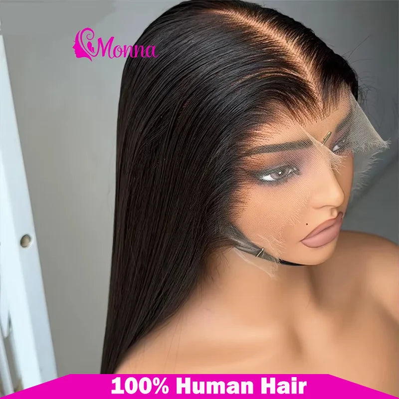 Vietnamese Bone Straight 100% Human Hair Wigs Pre Plucked 13x4 13x6 Lace Frontal Wigs Straight Glueless Wigs For Women No Glue