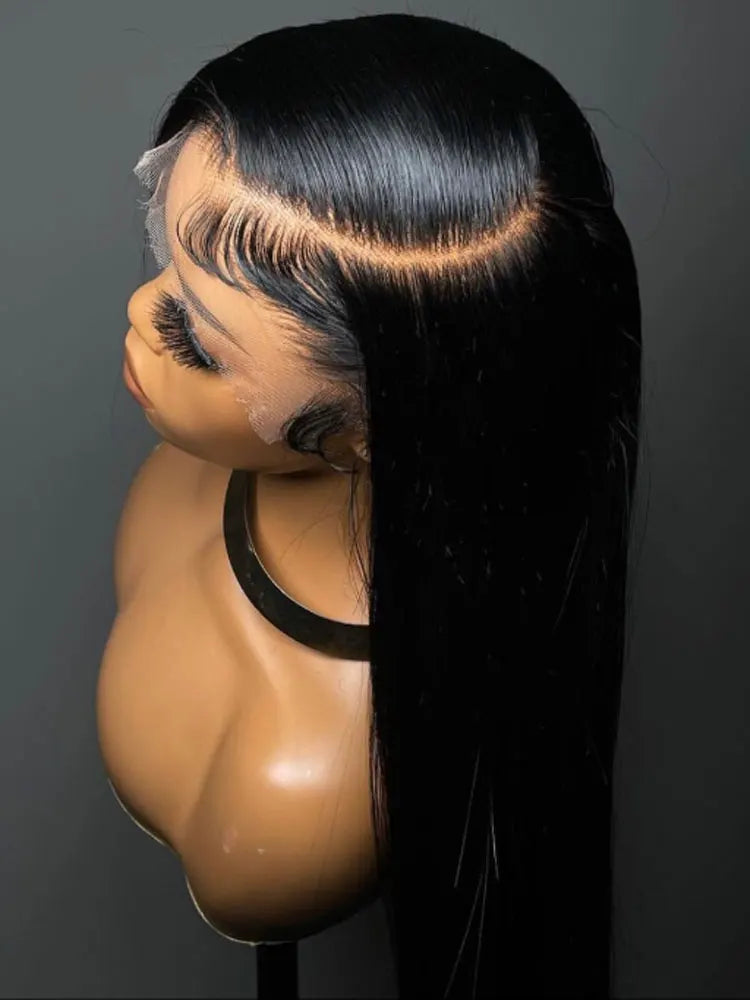 40 42 Inch Straight Human Hair Wigs 13X4 13X6 HD Lace Frontal Human Hair Wigs 5X5 Glueless Bone Straight Lace Front Wigs