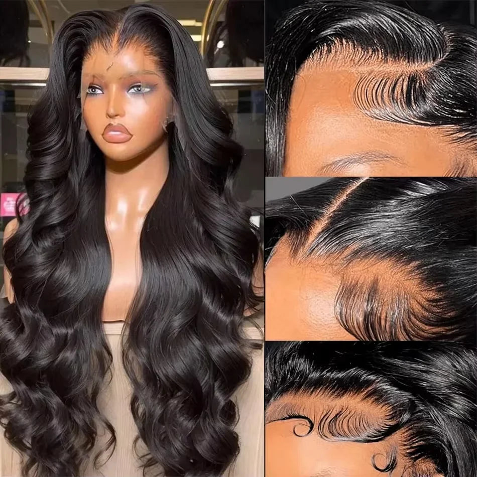 13x6 Body Wave HD Lace Front Vietnamese Virgin Human Hair Wigs 13x4 Lace Frontal Wig Pre Plucked 30 40Inch For Women 4x4 Closure