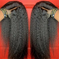 13x4 Kinky Straight HD Lace Front Human Hair Wigs Kinky Straight 360 Full Lace Frontal Wigs For Women Pre Plucked 250 Density