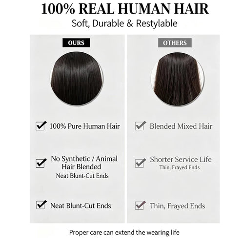 100% Human Hair Wigs 250 Density Straight Wear and Go Glueless Wigs Human Hair Ready To Wear Pre Plucked 4X4 Lace Closure Wig