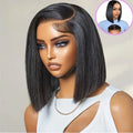 5x5 Glueless Bob Wigs Human Hair Pre Plucked Pre Cut Wear and Go 13x6 HD Lace Front Closure Wig Straight Short Wig 250 Density