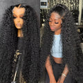 38Inch Deep Wave Frontal Wig Transparent 13x4 13x6 HD Lace Frontal Human Hair Wigs Curly Human Hair Lace Frontal Wigs For Women