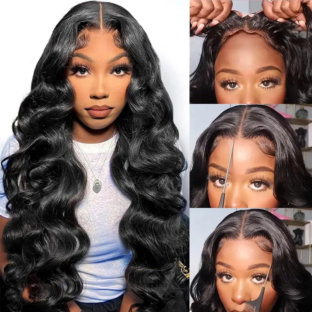 40 42 Inch Glueless Body Wave Human Hair Wigs 13x4 13x6 Hd Lace Frontal Human Hair Wigs Remy 5X5 Body Wave Lace Front Wigs