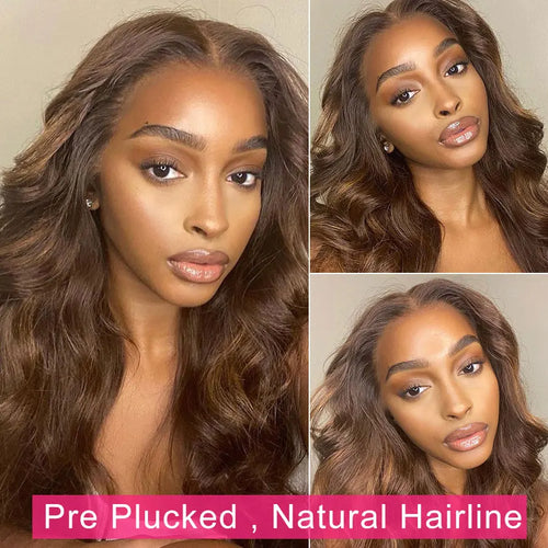 13x4 Brown Lace Front Wig Female Brazilian Body Wave Human Hair Wigs For Women Glueless Chocolate Brown 13x6 Hd Lace Frontal Wig