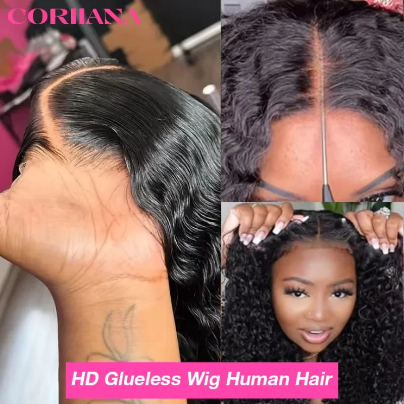 13x6 Hd Glueless Wear And Go Water Wave Wig Human Hair For Women 7x5 Frontal Curly Lace Front Wigs On Clearance Sale 250 Density